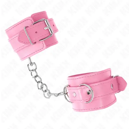 KINK Podesive lisice za ruke, roze, 20-23 cm x 5.5 cm, mekana postava