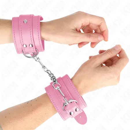 KINK Podesive lisice za ruke, roze, 20-23 cm x 5.5 cm, mekana postava