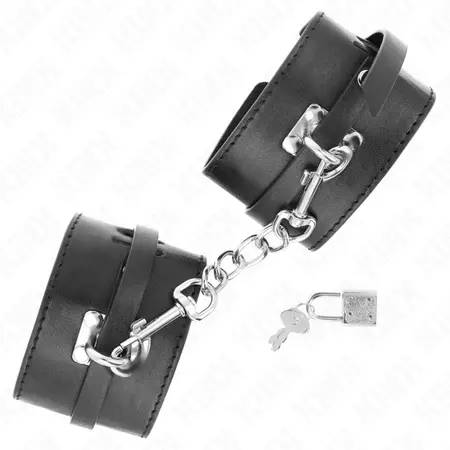 KINK Deluxe podesive trake za ruke sa bravom, crne, 14.5-21 cm x 6 cm