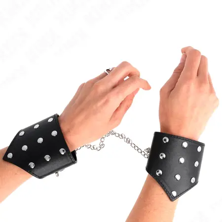KINK Black Point podesive trake za ruke sa lancem, 17-23 cm, crne