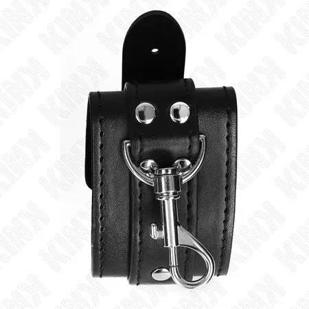 KINK Podesive lisice za ruke sa bravom, crne, 21-28 cm x 5.5 cm, sigurno prijanjanje