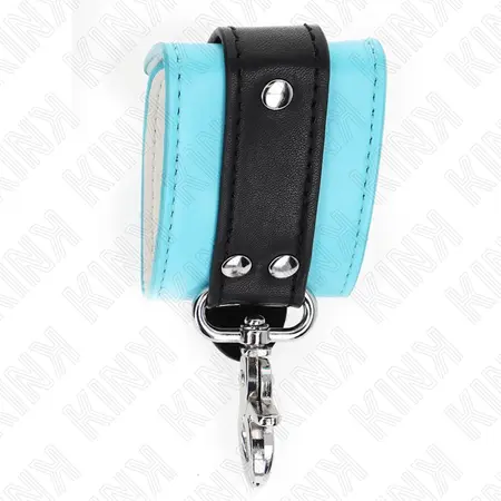 KINK Premium podesive lisice za ruke sa bravom, crno-plave, 21-28 cm