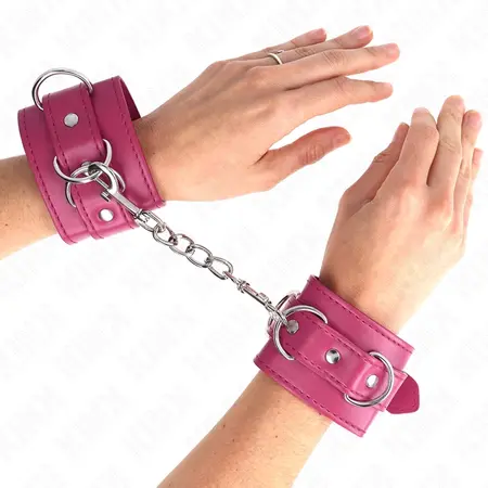 KINK 3 D-prsten Podesive lisice za ruke Roze 17.5-25cm x 6cm
