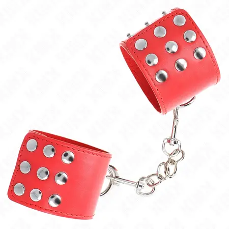 KINK Lisice za ruke Crvene Podesive 19-24 cm x 5.5 cm Siguran sistem kopcanja