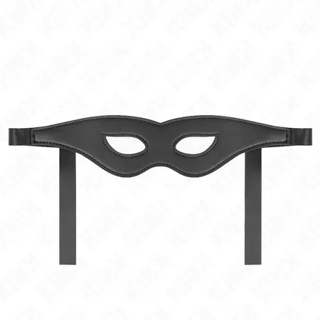 KINK Leatherette Eye Mask Model 1 - Adjustable Black 30x7cm