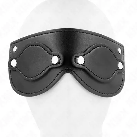 KINK Mask od imitacije koze za oci sa odvojivim poklopcima 22x9cm Podesivo pristajanje