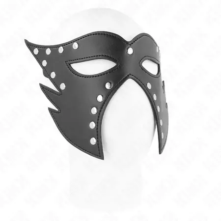 KINK Mask macke Model 2 Crna imitacija koze 29x15 cm