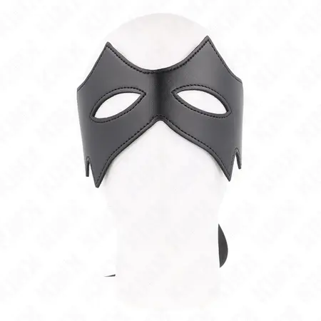 KINK Mask macke Model 1 Crna veganska koza 34x12 cm Podesiva