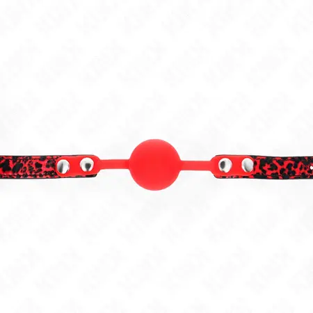 KINK Silicone Ball Gag Model 2 Crna 4cm - Podesiva traka 60x2cm