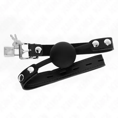 KINK Model 1 Silicone Ball Gag sa Bravom 4cm - Podesiva traka 60cm