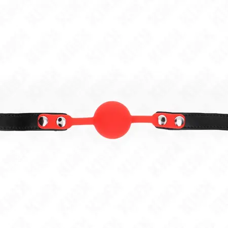KINK Silicone Ball Gag sa Bravom 4cm - Podesiva sigurna traka 60cm