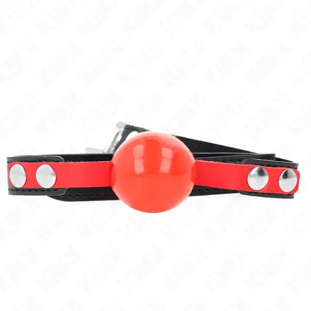KINK Model 4 Mekani TPE Kuglasti Gag 4cm - Podesiva Traka 37-52cm Crna