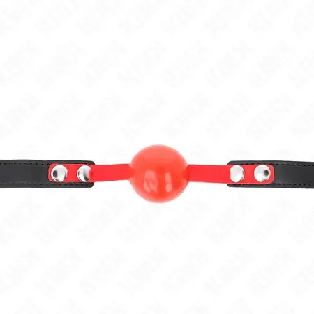KINK Model 4 Mekani TPE Kuglasti Gag 4cm - Podesiva Traka 37-52cm Crna