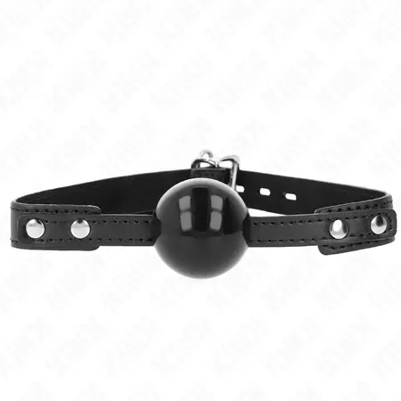 KINK Mekani TPE Kuglasti Gag Model 3 - Podesiva Traka 4cm Crna