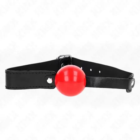 KINK Model 1 Mekani TPE Kuglasti Gag 4cm Podesiv 41-61cm Crna/Crvena
