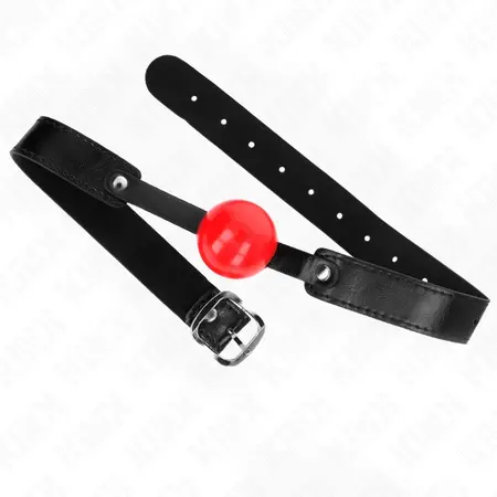 KINK Model 1 Mekani TPE Kuglasti Gag 4cm Podesiv 41-61cm Crna/Crvena