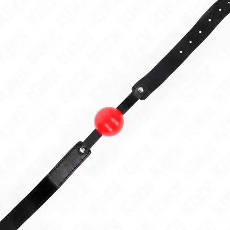 KINK Model 1 Mekani TPE Kuglasti Gag 4cm Podesiv 41-61cm Crna/Crvena