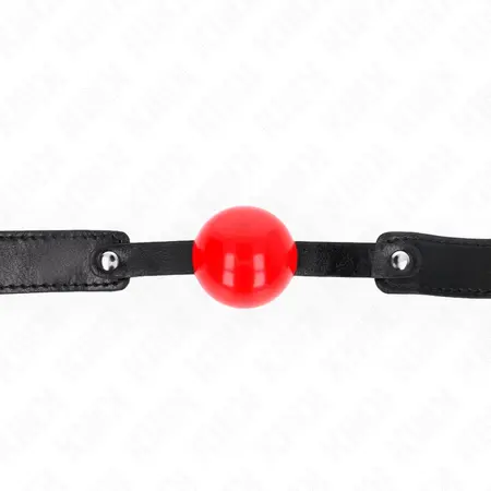 KINK Model 1 Mekani TPE Kuglasti Gag 4cm Podesiv 41-61cm Crna/Crvena