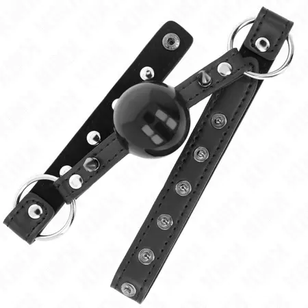 KINK Kuglasti Gag 4 cm - Silikonska Lopta, Rivet Vrh, Podesiva Traka 65x2 cm