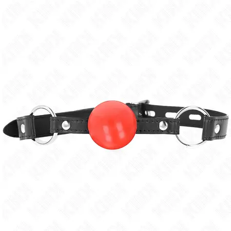 KINK Crveni TPE Kuglasti Gag 4 cm - Podesiva Traka, 60 x 2 cm