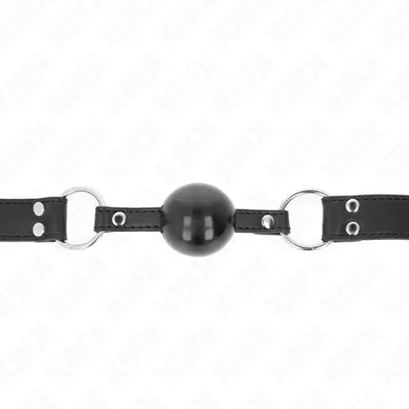 KINK Mekani Silikonski Kuglasti Gag 4cm sa Podesivom Kožnom Trakom 62cm