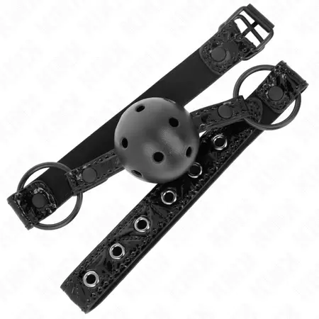 KINK Dijamant Sistem Lopte 4.5 cm - Podesivi Silikonski Gag, Crna