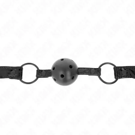 KINK Dijamant Sistem Lopte 4.5 cm - Podesivi Silikonski Gag, Crna