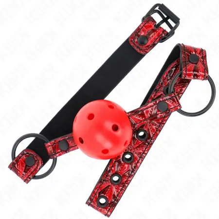 KINK Dijamant Uzorak Kuglasti Gag Model 1 - Podesiva Traka 42-60 cm, Lopta 4.5 cm