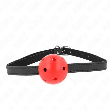 KINK Simplicity Crvena Prozračna Silikonska Sputavajuća Lopta 4.5cm Podesiva