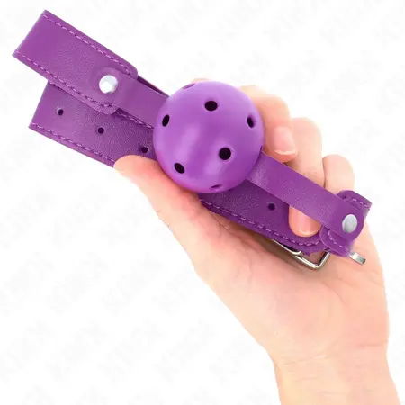 KINK Ljubičasti Prozračni Sistem Lopte 4.5 cm - Podesiva Silikonska Traka 65x2.5 cm