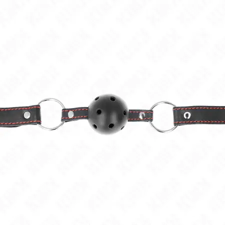 KINK Šuplji Čvrsti Crni Kuglasti Gag Model 2 - Podesiva Lopta 6.5cm