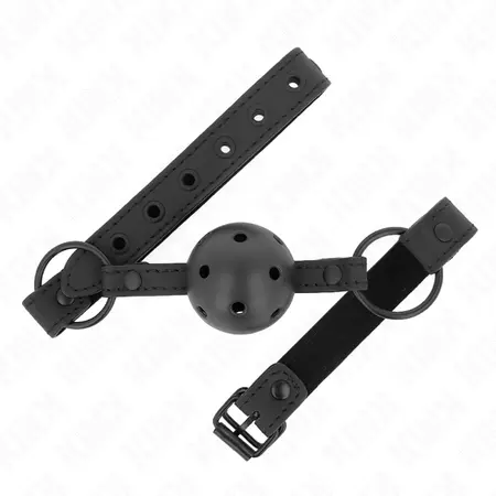 KINK Neoprenski Kuglasti Gag Podesiv 4.5cm Lopta, 41-59cm Traka, Crna