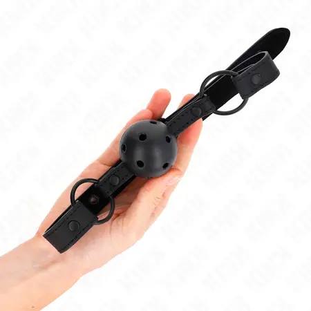 KINK Neoprenski Kuglasti Gag Podesiv 4.5cm Lopta, 41-59cm Traka, Crna