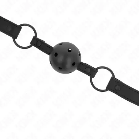 KINK Neoprenski Kuglasti Gag Podesiv 4.5cm Lopta, 41-59cm Traka, Crna