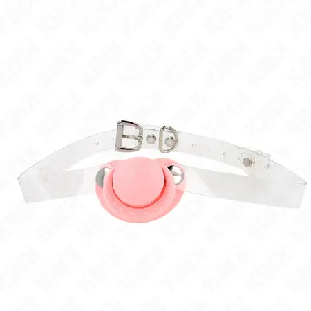 KINK Rozi Pacifier-Style Gag podesivi kaiš 5.5x4cm 43-60cm