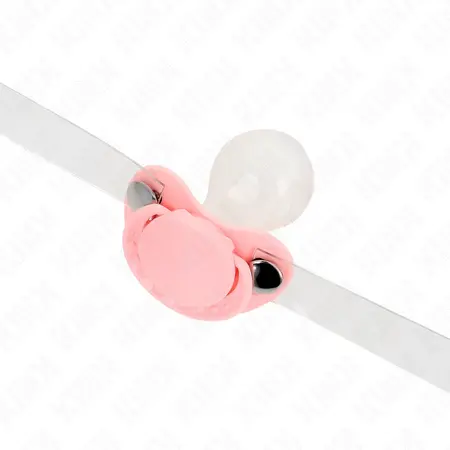 KINK Rozi Pacifier-Style Gag podesivi kaiš 5.5x4cm 43-60cm
