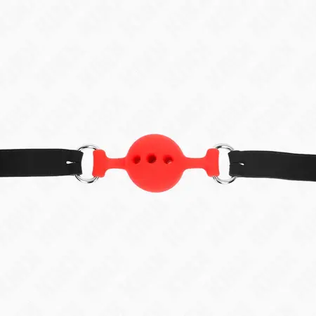 KINK Potpuno silikonski podesivi Gag S Crveni lopta 4 cm kaiš 35-51 cm