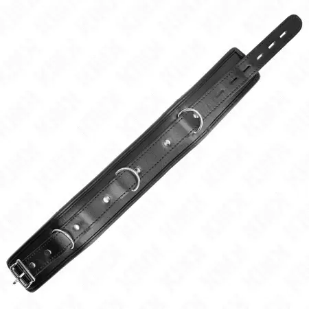 KINK Model 3 Podesiva ogrlica od veštačke kože sa mekim sunđerom, 37-54 cm