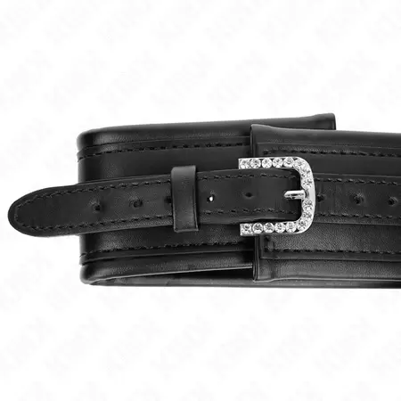 KINK Ogrlica sa sjajnom kopčom, podesiva 65cm, Crna