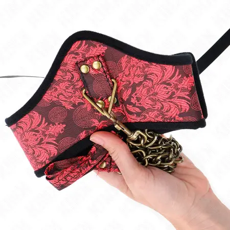 KINK Scandal Model Elegantna ogrlica sa čipkastim kaišem 75cm Crna 44x10cm