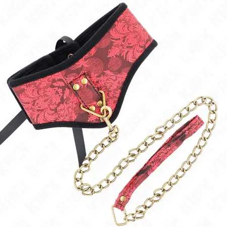 KINK Scandal Model Elegantna ogrlica sa čipkastim kaišem 75cm Crna 44x10cm