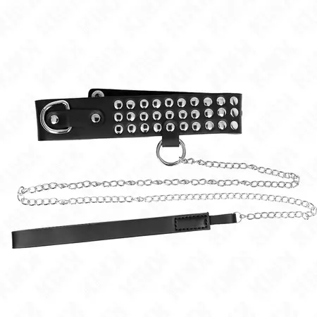 KINK Podesiva ogrlica sa sjajnim kaišem 65 cm Crna 37-42 cm