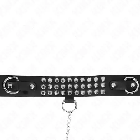 KINK Podesiva ogrlica sa sjajnim kaišem 65 cm Crna 37-42 cm