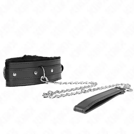KINK Set ogrlice i povodca Crni 65cm Podesiv 36-42cm Visoka udobnost