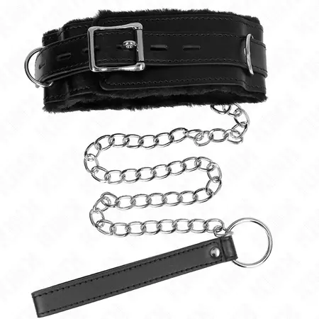 KINK Set ogrlice i povodca Crni 65cm Podesiv 36-42cm Visoka udobnost