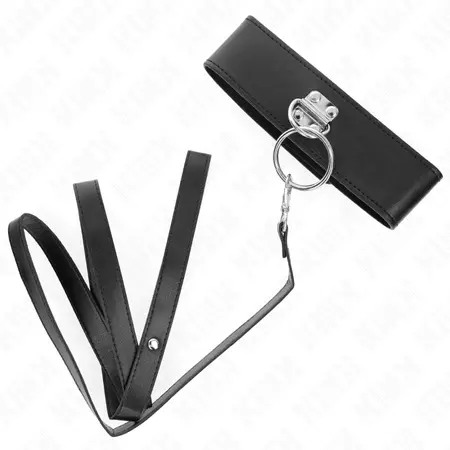 KINK Povodac sa klikerima 116cm i ogrlica od veštačke kože 50x5cm - Podesivi set