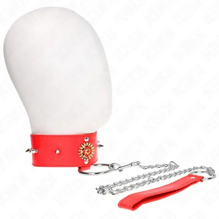 KINK Crveni dijamant ogrlica sa podesivim kaišem 65cm - Elegantan dizajn 35-51cm