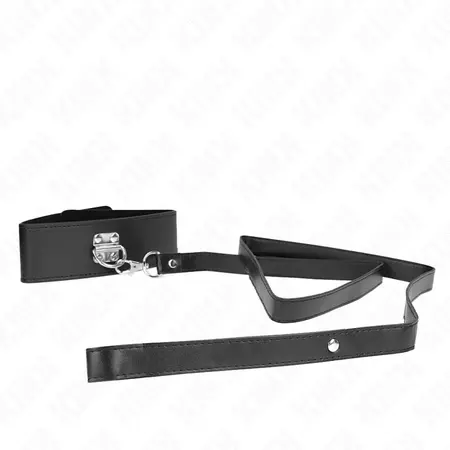 KINK Podesivi set ogrlice i povodca Model 2 Crna 116cm, 36-43cm