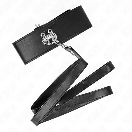KINK Podesivi set ogrlice i povodca Model 2 Crna 116cm, 36-43cm