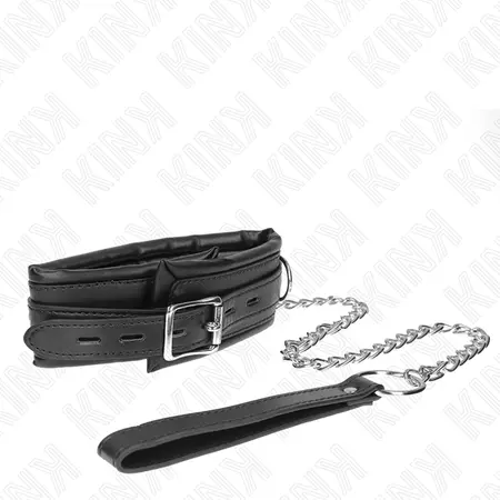KINK Podesiva metalna ogrlica sa kaišem 65 cm, Model 4, 36.5-50 cm